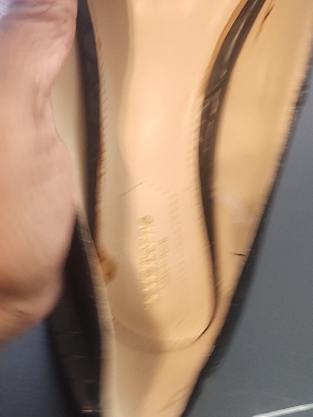 Liz Claiborne Black Croc-Embossed Pointed Toe Flats - Picture 7 of 8
